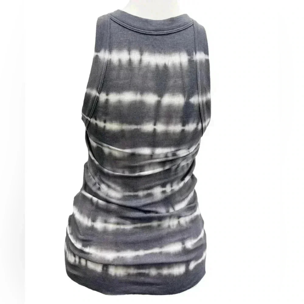 NEW Aerie Tie Dye Grey relax fit long Tank - Picture 2 of 4